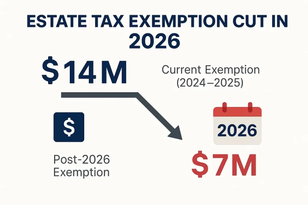 Infographic countdown to 2026 death tax showing estate planning for 2026 death tax in Florida