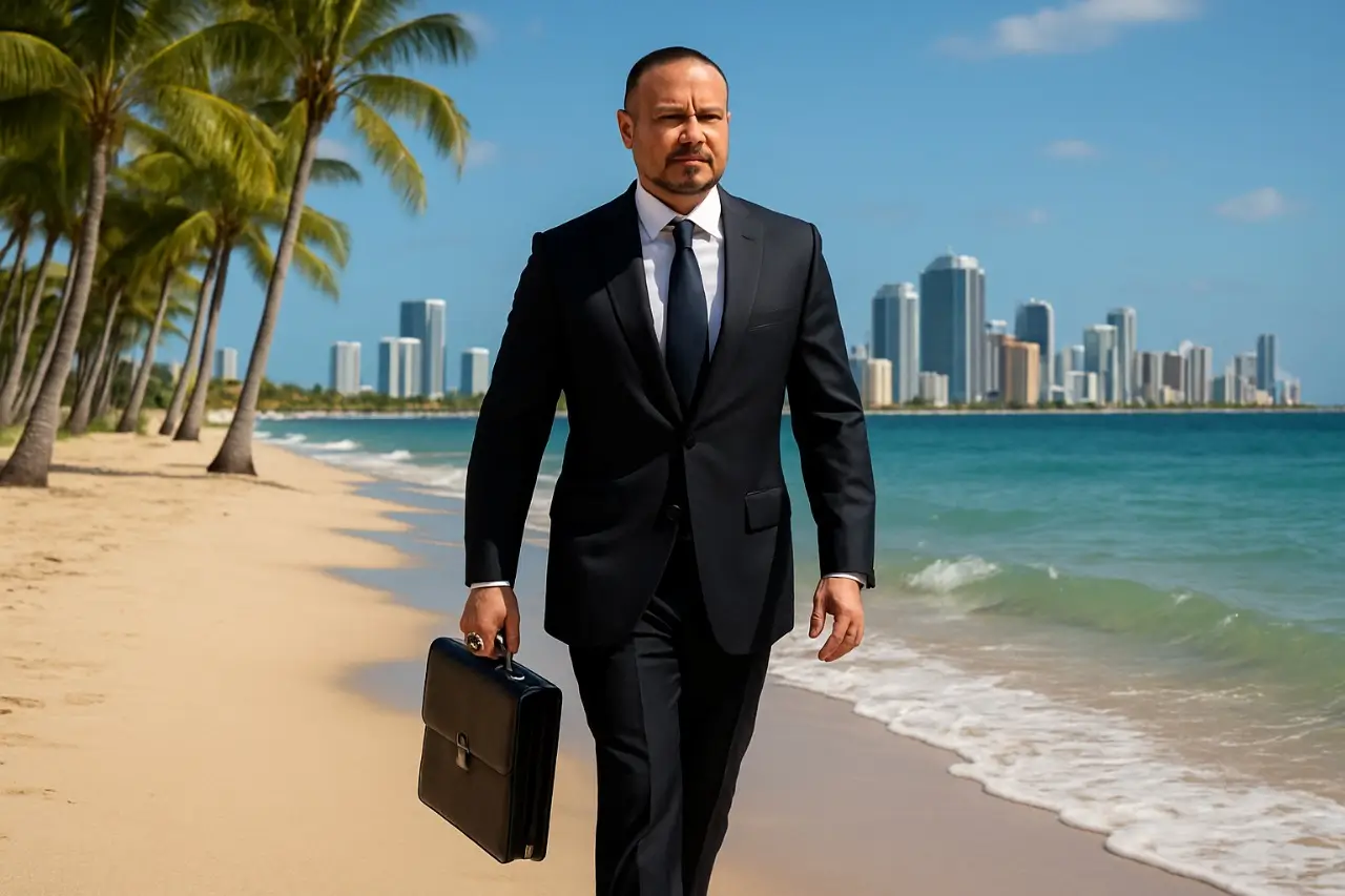 Maryland to Florida estate planning - Dan Bongino walks the Florida beach